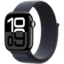 Смарт-часы Apple Watch Series 10 GPS 42mm Jet Black Case Ink Sport Loop A2997 (MWWG3LW/A)