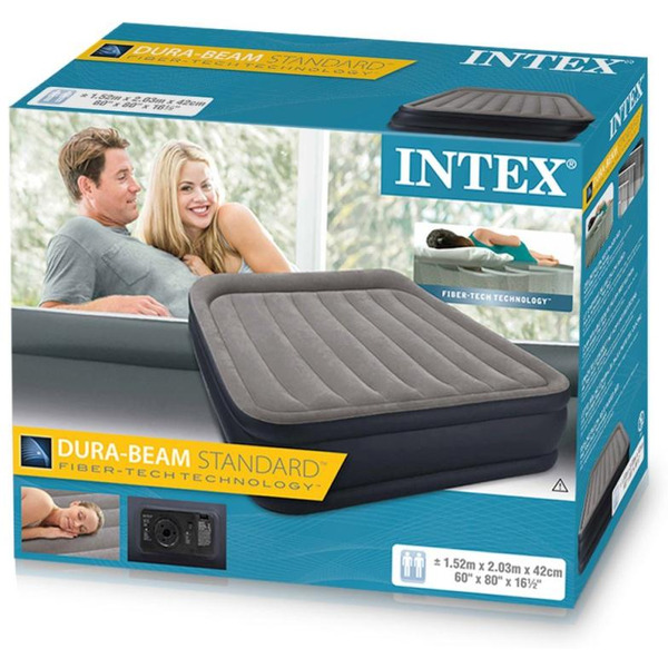 Надувная кровать с подголовником INTEX Deluxe Pillow Rest Raised Bed 64136