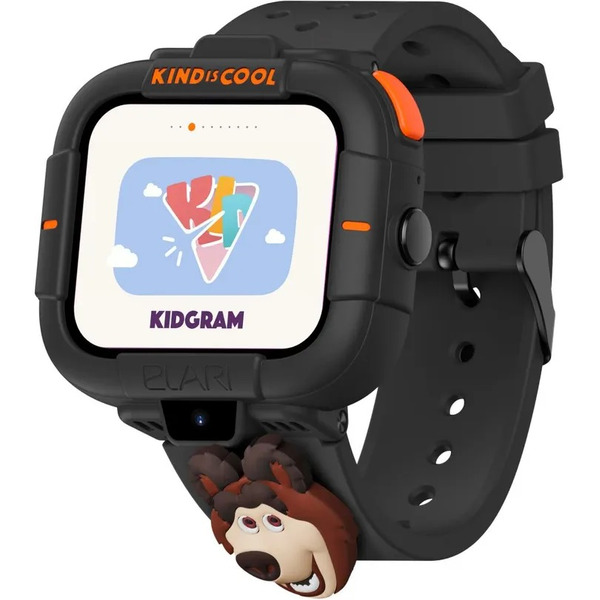 Часы-телефон ELARI KIDPHONE Маша и Медведь KP-MB-BLK