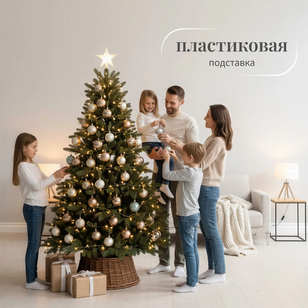 Ель искусственная Ёлушка Литая Марьинская / ЕМАР 14 (1.4м)