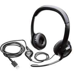 Наушники с микрофоном Logitech H390 981-000803 Black