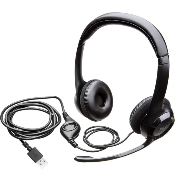 Наушники с микрофоном Logitech H390 981-000803 Black