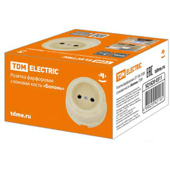 Розетка TDM Electric Болонь SQ1820-0311 (слоновая кость)