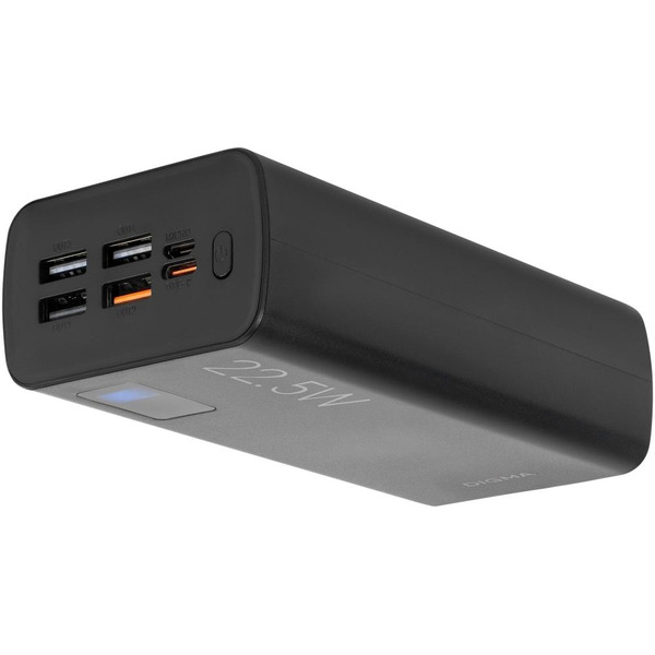 Мобильный аккумулятор Digma DGPF30A 30000mAh (черный)
