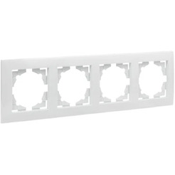Рамка EKF Валенсия 4-местная (белый)