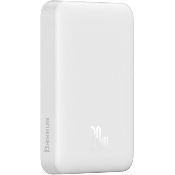Внешний аккумулятор Baseus Magnetic Mini Wireless Fast Charge Power Bank 10000mAh 20W (белый)