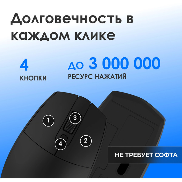 Мышь Оклик 201MW (черный)