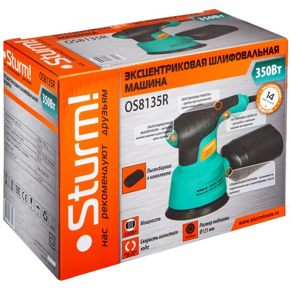 Шлифмашина Sturm OS8135R (S-076292)