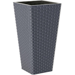 Кашпо Formplastic Rattana Slim FP-3900-014 (антрацитовый)