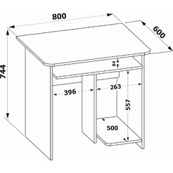Стол Сокол КСТ-21.1 (венге/беленый дуб)