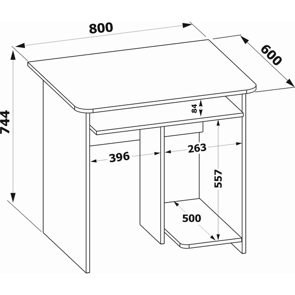 Стол Сокол КСТ-21.1 (венге/беленый дуб)