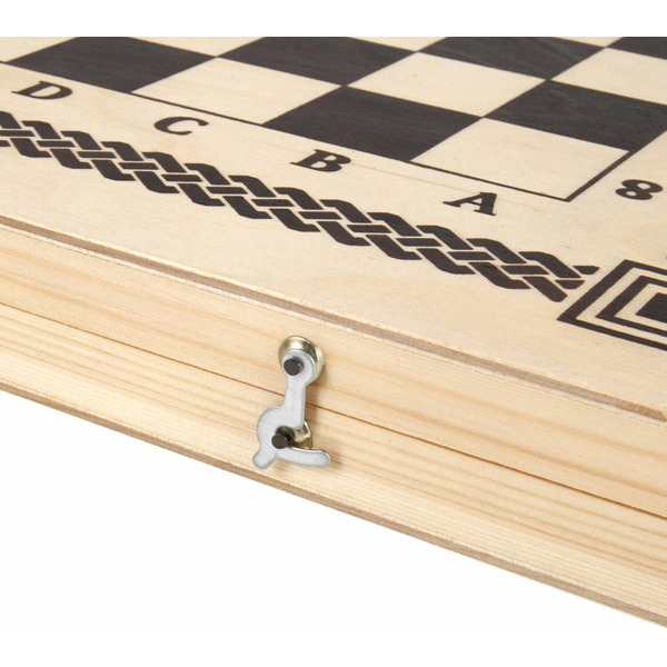 Шахматы, шашки, нарды 3в1 ЗОЛОТАЯ СКАЗКА 665364