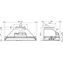 Вытяжка Elikor Врезной блок Casper 52Н-450-П3Д 162276 (нержавеющая сталь)