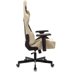 Кресло игровое Zombie VIKING 7 KNIGHT Fabric (бежевый/коричневый)