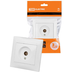 Розетка телевизионная TDM Лама SQ1815-0017