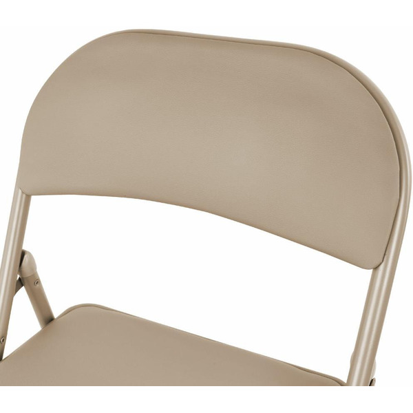 Стулья складные BRABIX Golf Plus CF-003 КОМФОРТ (КОМПЛЕКТ 4шт., бежевый каркас, кожзам бежевый) 533033