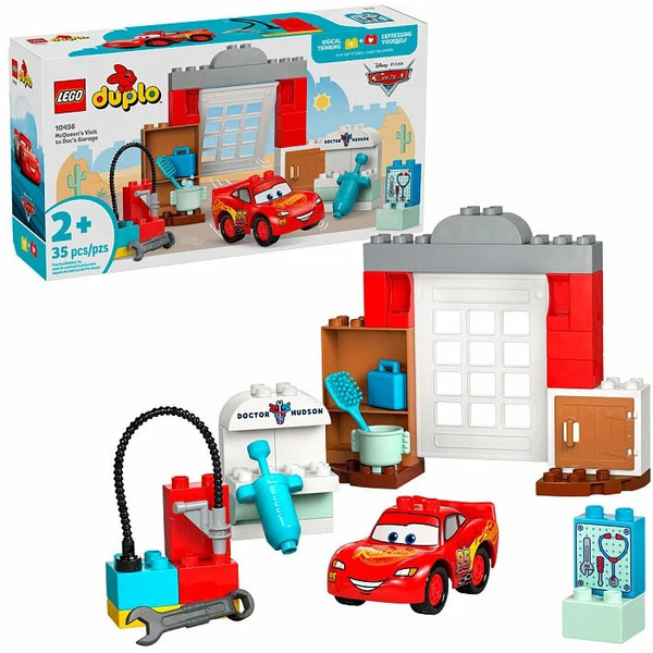Конструктор LEGO Duplo Визит МакКвина в гараж Дока 10456