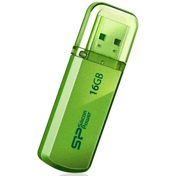 USB Flash Silicon-Power Helios 101 16GB зеленый (SP016GBUF2101V1N)