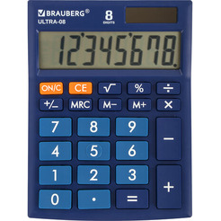 Калькулятор BRAUBERG Ultra-08-BU 250508 (синий)