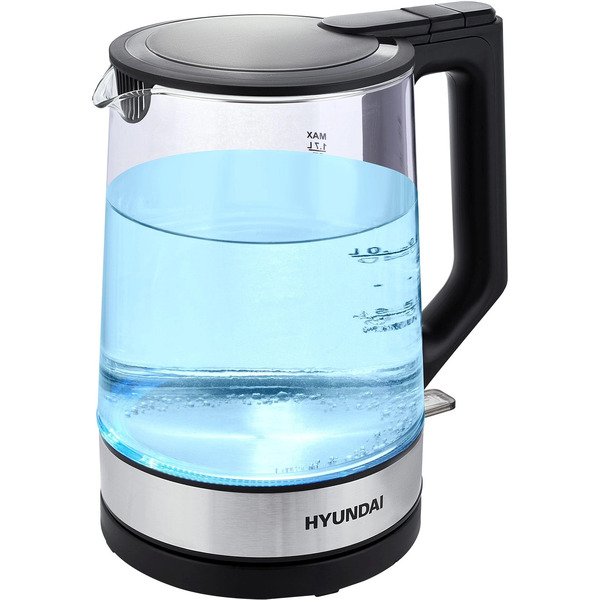 Чайник Hyundai HYK-G8808 (черный/серебристый)
