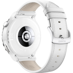 Умные часы Huawei Watch GT 3 Pro Ceramic 43 мм (FRG-B19) Silver Bezel c кожаным ремешком