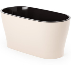 Горшок цветочный Альтернатива Лея М8590 (бежевый)