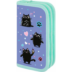 Пенал ПИФАГОР Funny cats 273481