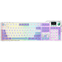 Клавиатура Ajazz AK35I V4 Avocado Switch (фиолетовый/белый/синий)