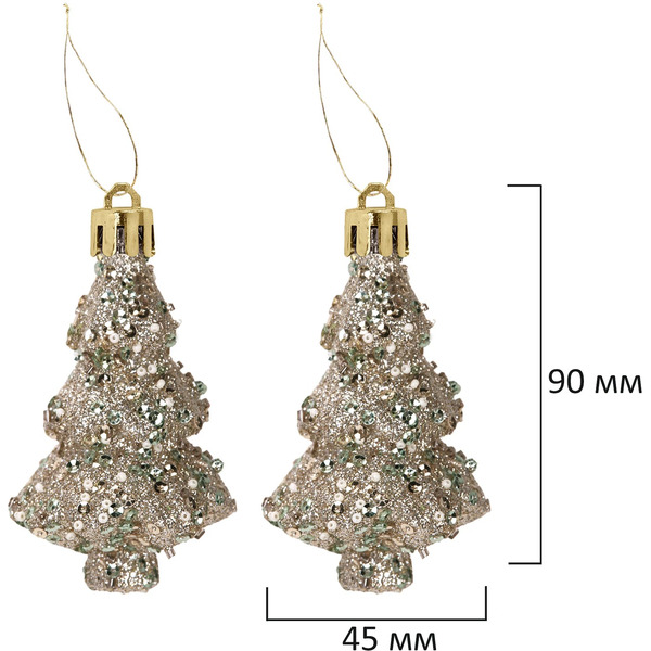 Шары елочные ЗОЛОТАЯ СКАЗКА Light Champagne Style 592592 (шампань)