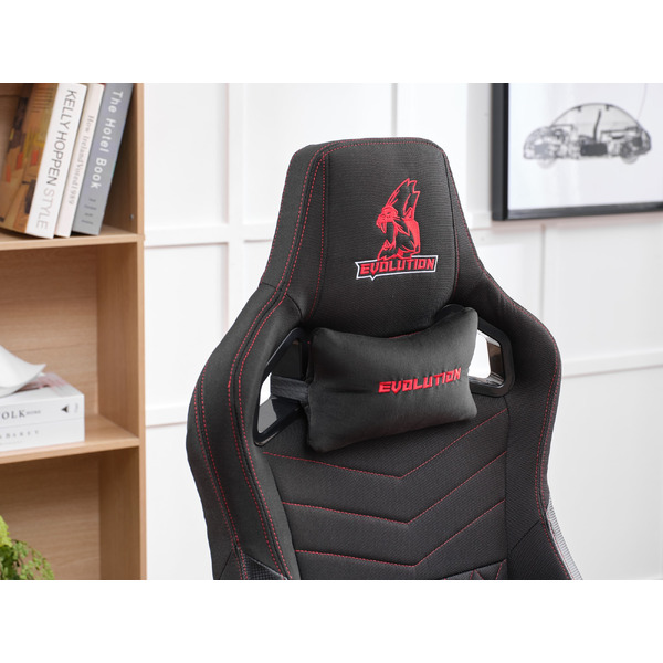 Игровое кресло Evolution Nomad (черный/красный)