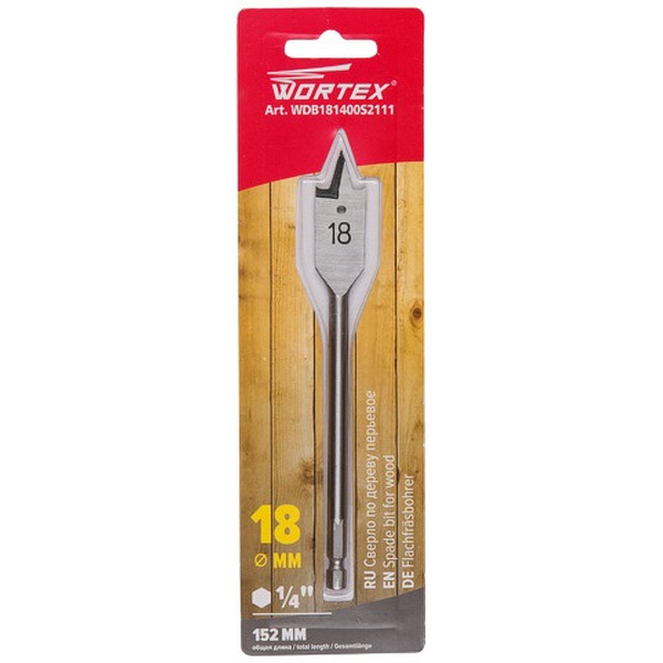Сверло по дереву WORTEX диаметр 18.0 мм (WDB181400S2111)
