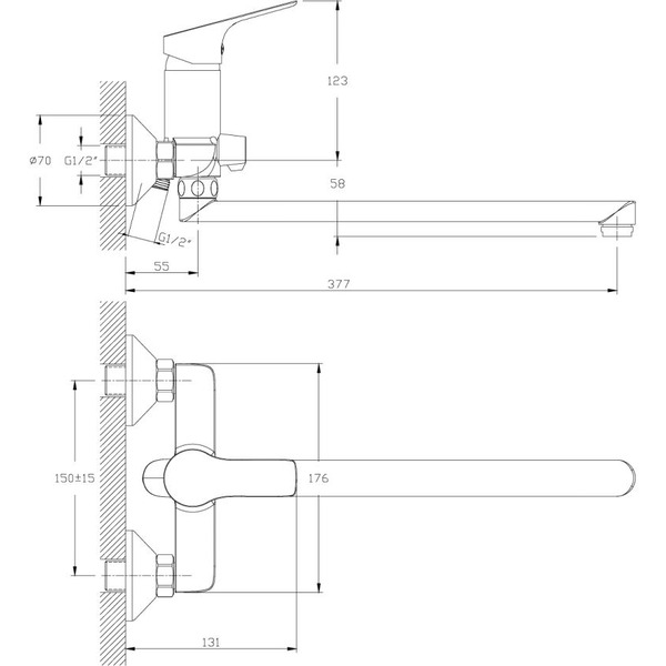 Смеситель Rossinka Silvermix RS29-33