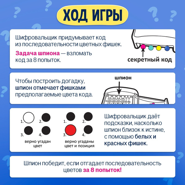 Настольная игра Лас Играс Kids. Кодовый цвет 007-150 9231328