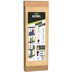 Стеллаж металлический MZ-Profil 180x90x40x5 (RAL9011)