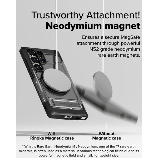 Чехол Ringke UX MAGNETIC для Galaxy S25 Ultra SMOKE BLACK