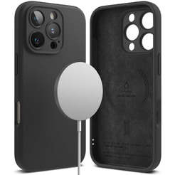 Чехол RINGKE SILICONE MAGNETIC MAGSAFE для IPHONE 16 PRO MAX BLACK