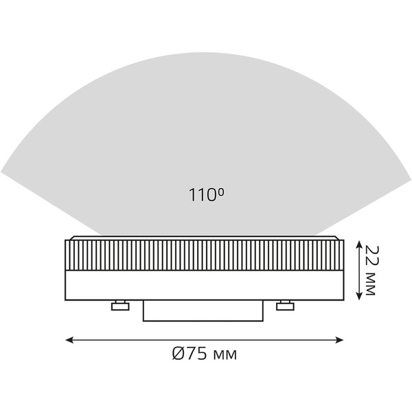 Лампа Gauss LED Elementary GX53 11W 2700K/3000K 83811
