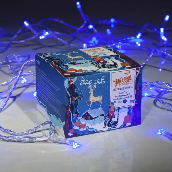 Светодиодная гирлянда Luazon Нить 3556758 (синий)