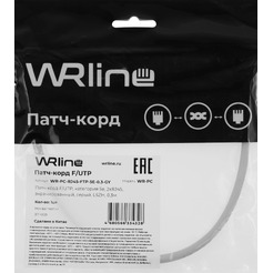 Кабель WRline WR-PC-RJ45-FTP-5E-0.3-GY