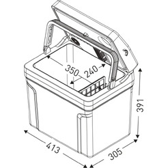 Автохолодильник ZUGEL ZCR251D (синий)