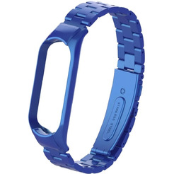 Ремешок Bingo Stainless для Xiaomi Mi Band 3/4 Синий