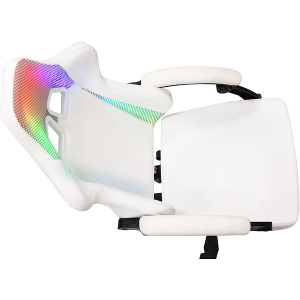 Кресло игровое Knight Wolf RGB (белый)