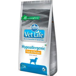 Сухой ветеринарный корм для собак Farmina Vet Life Hypoallergenic Fish & Potato (2кг)