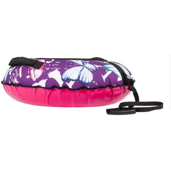 Тюбинг-ватрушка Snowstorm BZ-90 Butterfly / W112869 (90см, фиолетовый/розовый)