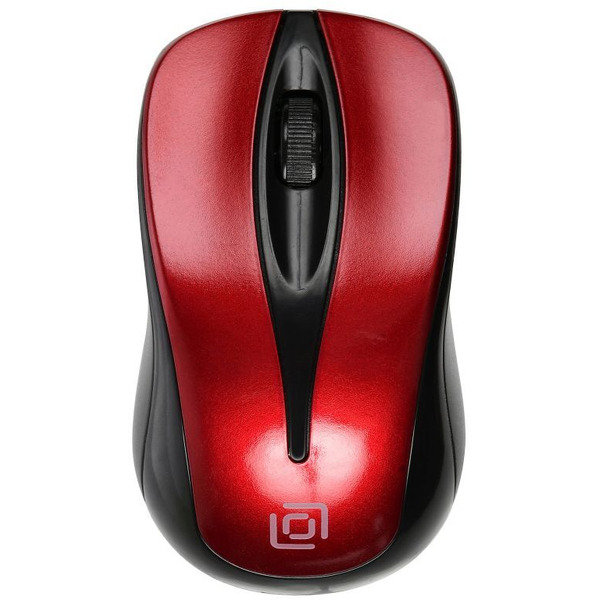 Мышь Oklick 675MW (черный/красный)