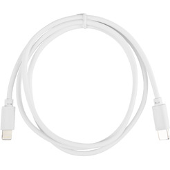 Кабель Buro USB Type-C Lightning PD18W (1 м, белый)