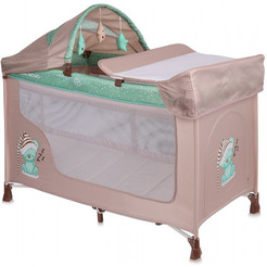 Манеж LORELLI San Remo 2 Plus Beige Green Sleeping Bear (10080081802)