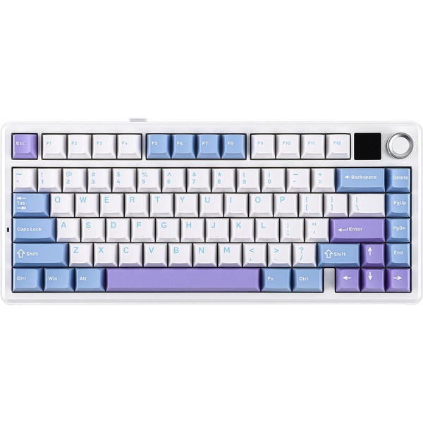 Клавиатура AULA F75 MAX Light Blue-White-Purple Reaper Switches