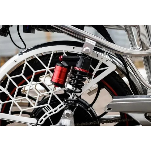 Электровелосипед AVM E-ALFA 20 Pro (серебристый)