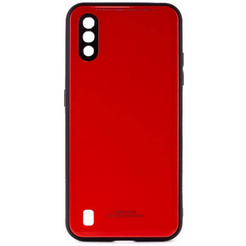 Накладка CASE Glassy Samsung Galaxy M01 (красный)